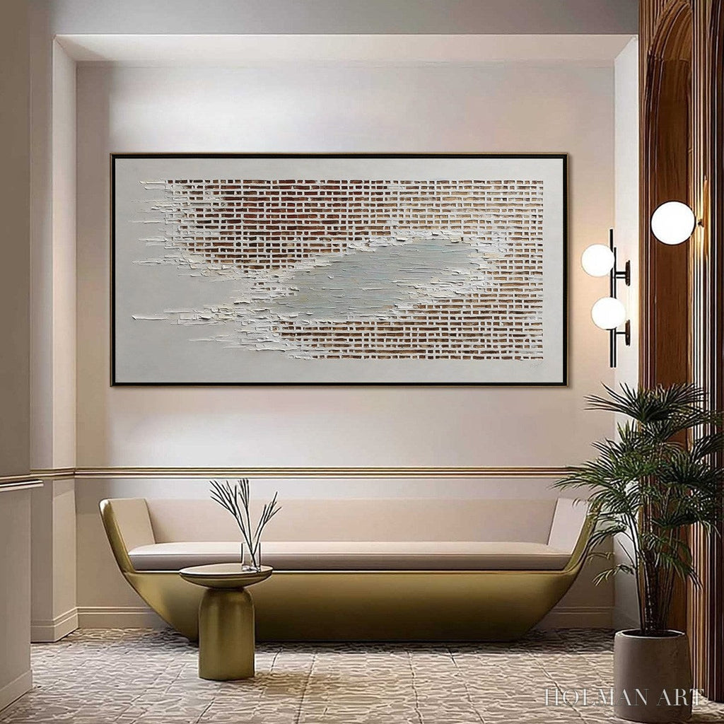 HOLMAN ART Fragments of Time – Textured Minimalist Architectural Abstract Painting - image 4