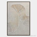 HOLMAN ART Continuum – Textured Minimalist Abstract Painting in White and Beige - image 1