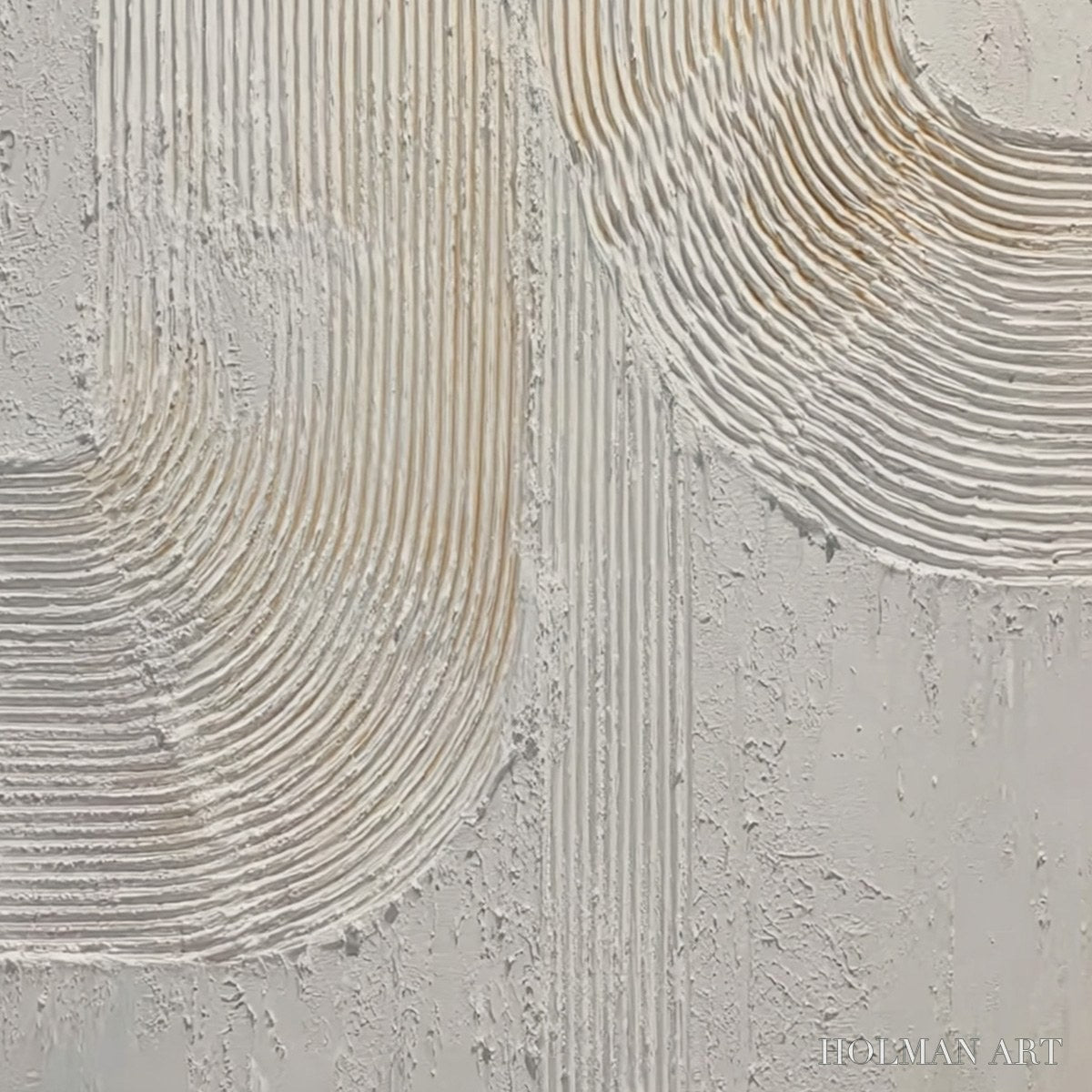 HOLMAN ART Continuum – Textured Minimalist Abstract Painting in White and Beige - image 5