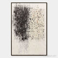 HOLMAN ART Fragment – Textured Minimalist Black and White Architectural Painting - image 1