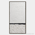 HOLMAN ART Equilibrium – Textured Black and White Minimalist Painting - image 1
