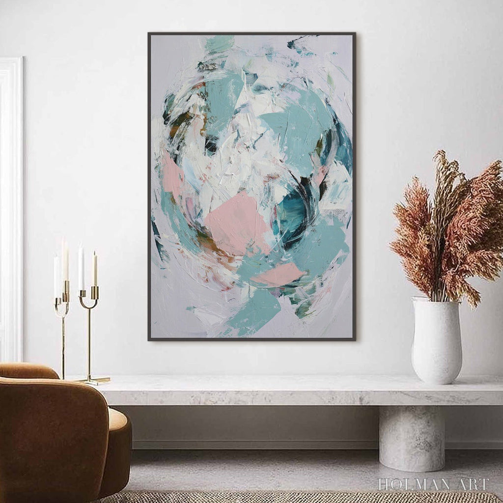 HOLMAN ART First Blush – Textured Modern Abstract Painting - image 2