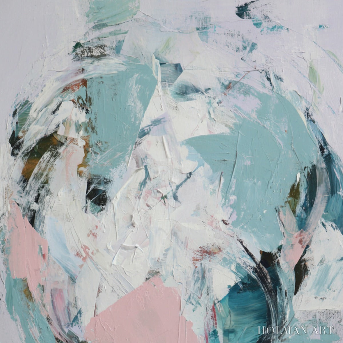HOLMAN ART First Blush – Textured Modern Abstract Painting - image 3
