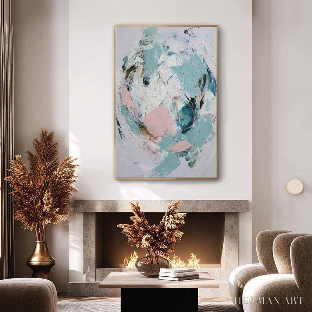 HOLMAN ART First Blush – Textured Modern Abstract Painting - image 4
