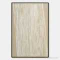 HOLMAN ART Linear Calm – Textured Minimalist Abstract Painting in Beige - image 1