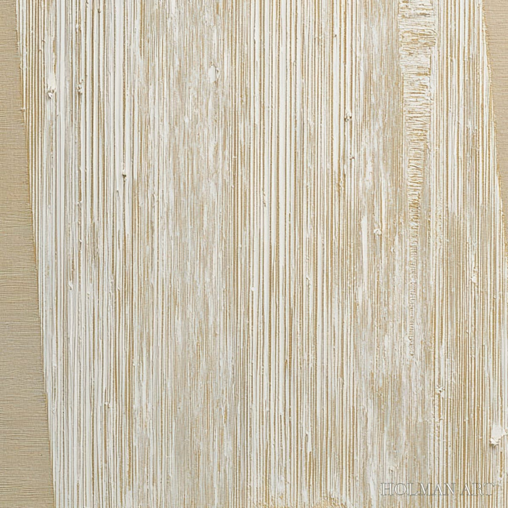 HOLMAN ART Linear Calm – Textured Minimalist Abstract Painting in Beige - image 3