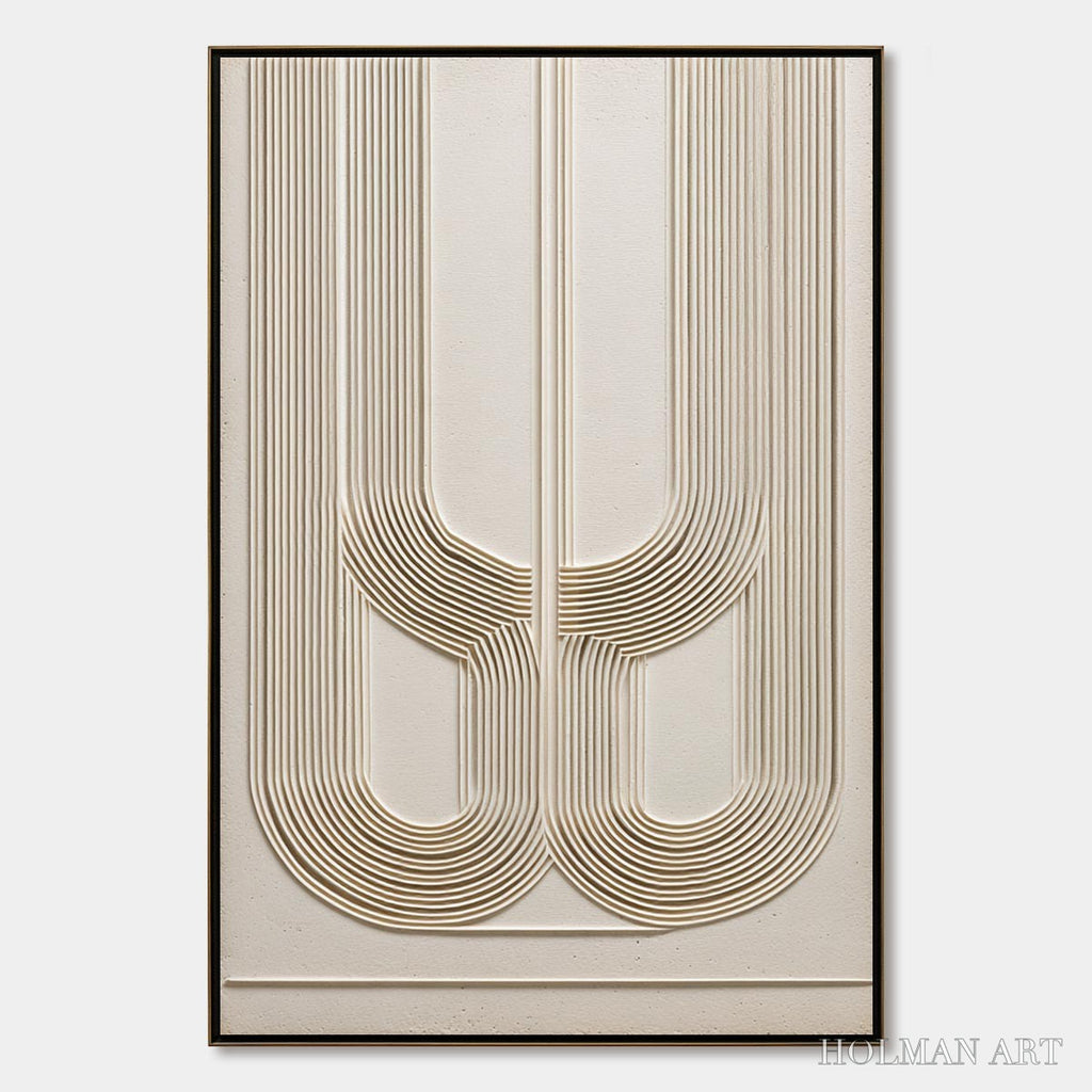 HOLMAN ART Arcade – Textured Minimalist Architectural Abstract Painting - image 1