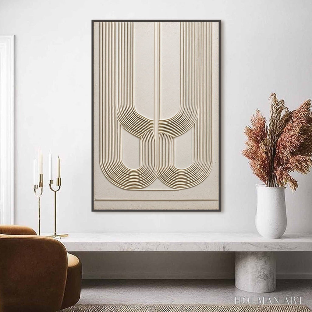 HOLMAN ART Arcade – Textured Minimalist Architectural Abstract Painting - image 2