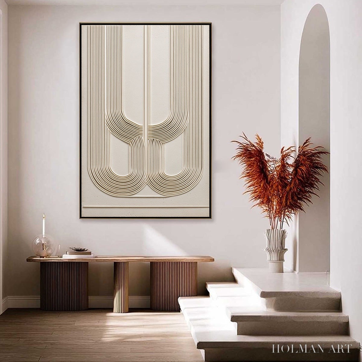 HOLMAN ART Arcade – Textured Minimalist Architectural Abstract Painting - image 4
