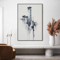 HOLMAN ART Ethereal Citadel – Minimalist Monochrome Architectural Painting - image 2