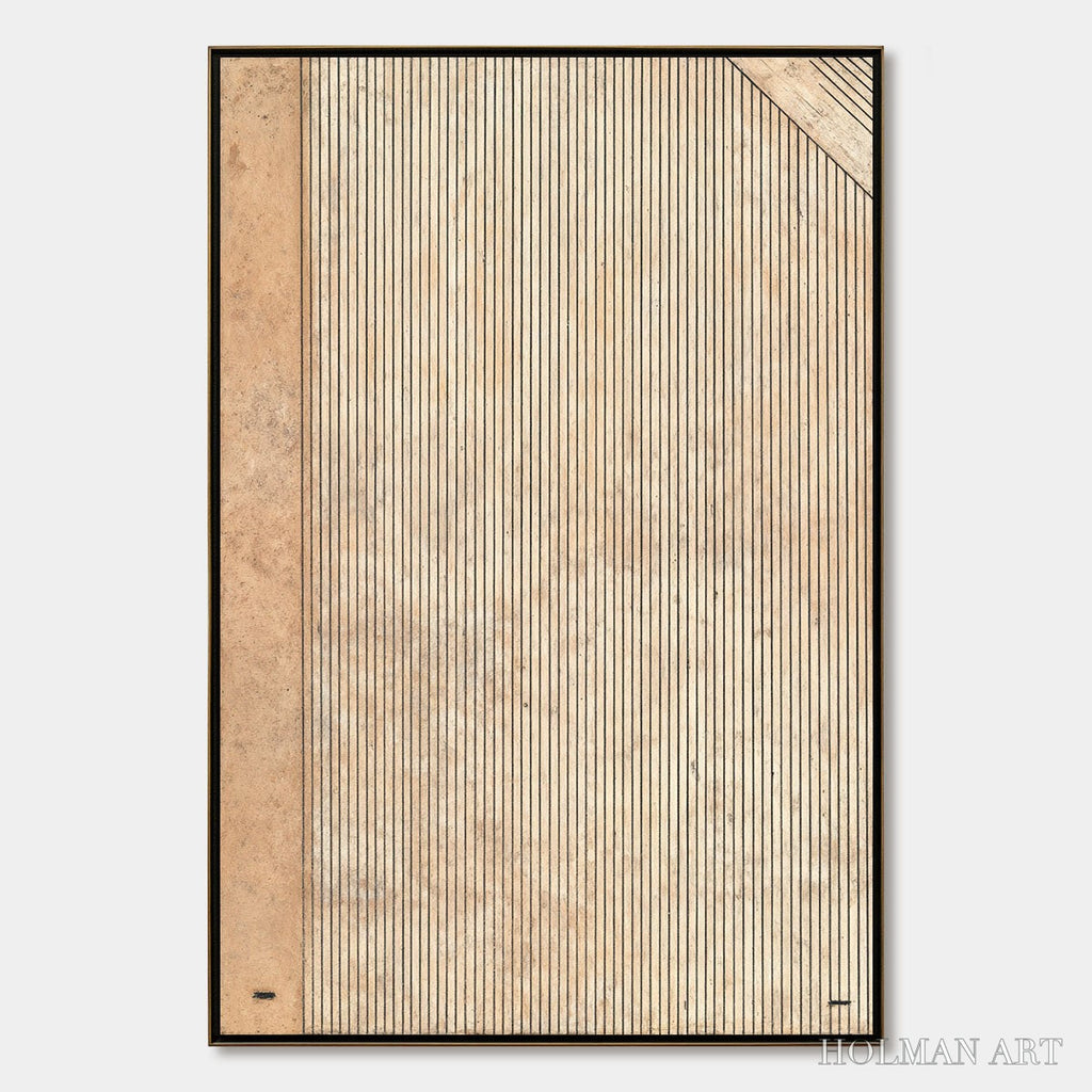 HOLMAN ART Codex – Minimalist Architectural Line Art Painting - image 1