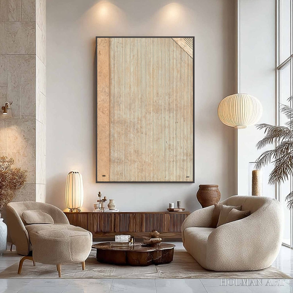 HOLMAN ART Codex – Minimalist Architectural Line Art Painting - image 4