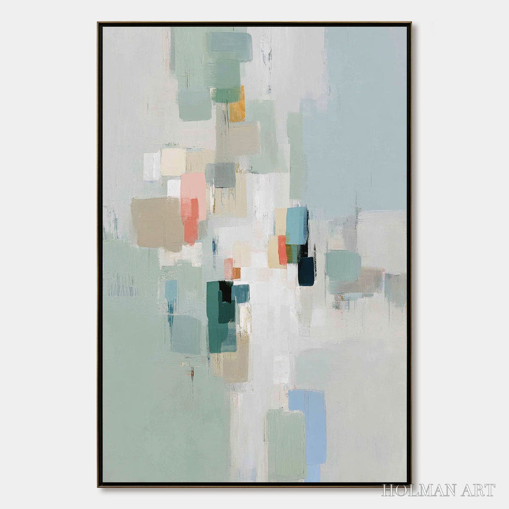 HOLMAN ART Whisper – Minimalist Muted Tone Abstract - image 1