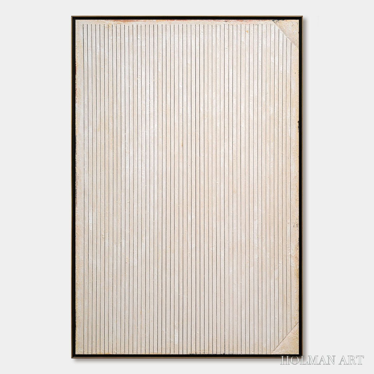 HOLMAN ART Linear Calm – Textured Minimalist Abstract Line Art Painting - image 1