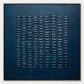 HOLMAN ART Midnight Code – Textured Minimalist Geometric Abstract Oil Painting - image 1