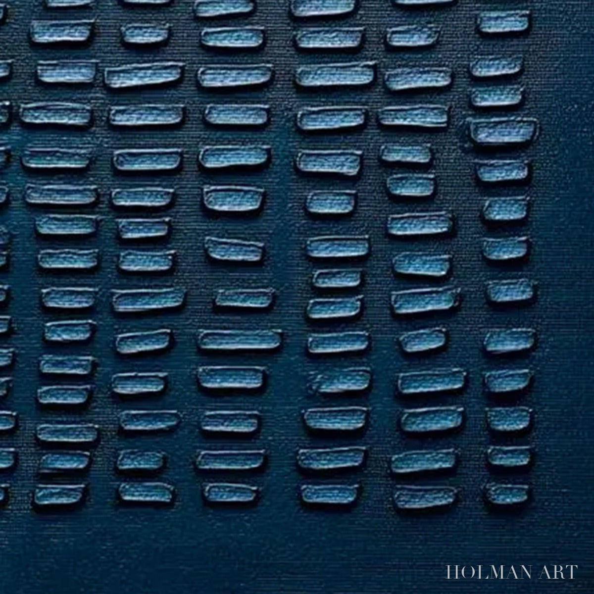 HOLMAN ART Midnight Code – Textured Minimalist Geometric Abstract Oil Painting - image 4