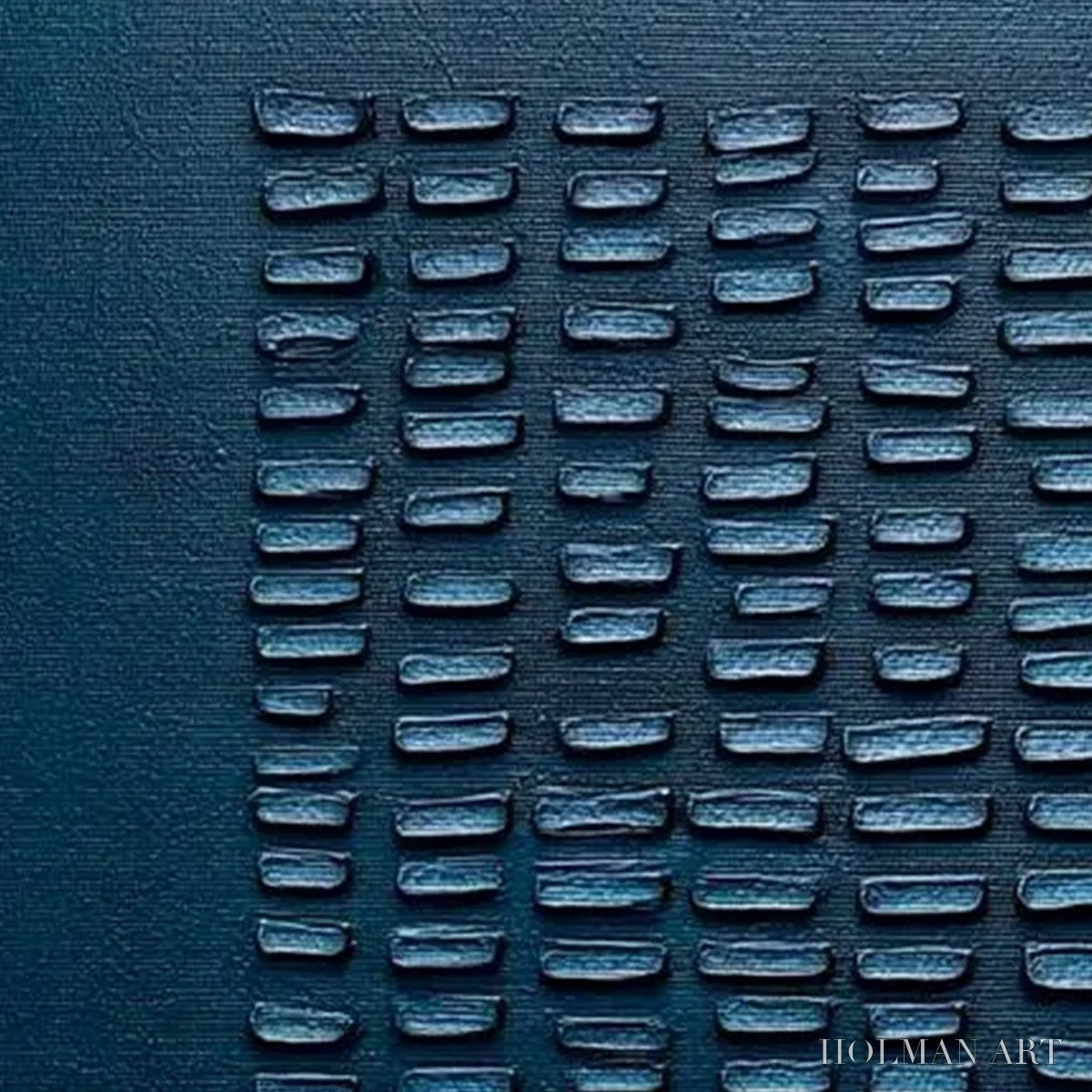 HOLMAN ART Midnight Code – Textured Minimalist Geometric Abstract Oil Painting - image 6