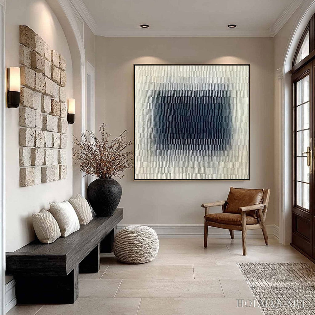 HOLMAN ART Textured Depths – Minimalist Textured Abstract Painting - image 4