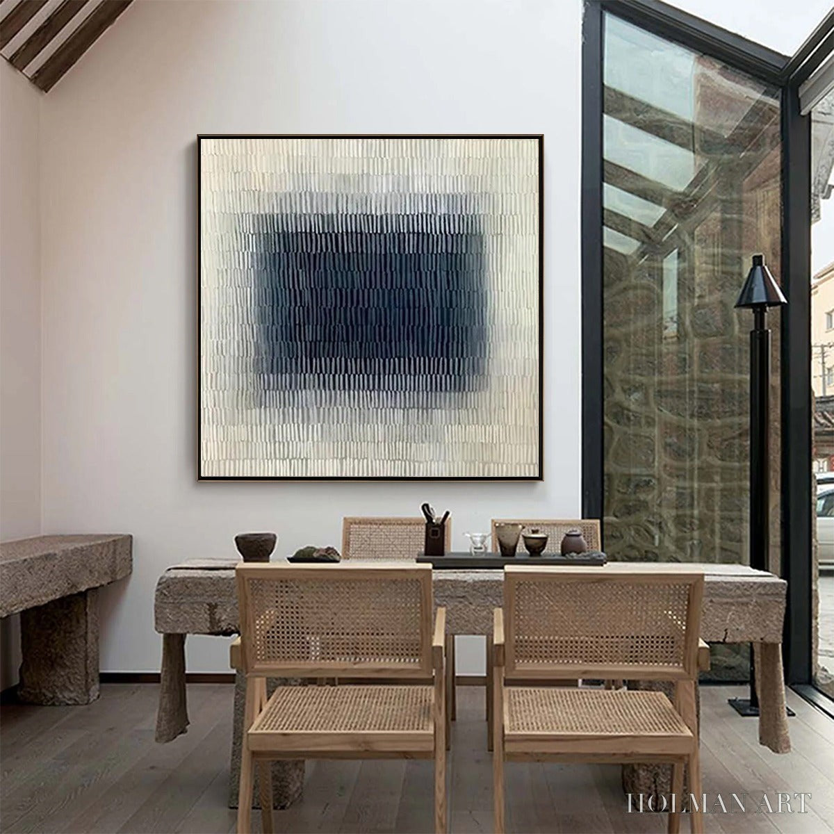 HOLMAN ART Textured Depths – Minimalist Textured Abstract Painting - image 5