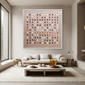 HOLMAN ART Earthen Echoes Minimalist Abstract Grid Oil Painting - image 2