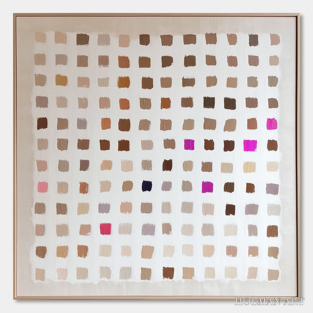 HOLMAN ART Nuance – Minimalist Abstract Color Block Oil Painting - image 1