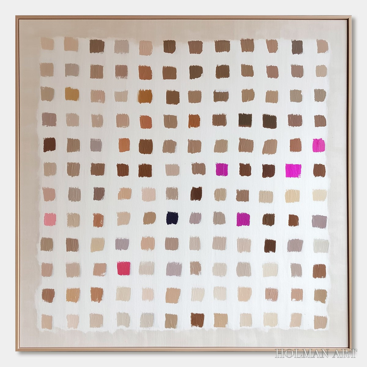 HOLMAN ART Nuance – Minimalist Abstract Color Block Oil Painting - image 1