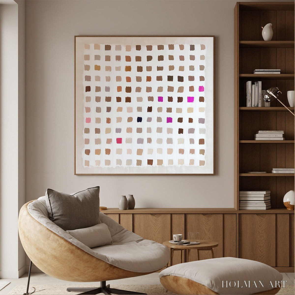 HOLMAN ART Nuance – Minimalist Abstract Color Block Oil Painting - image 4