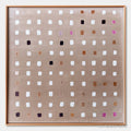 HOLMAN ART Neutral Harmony – Minimalist Abstract Grid Oil Painting - image 1