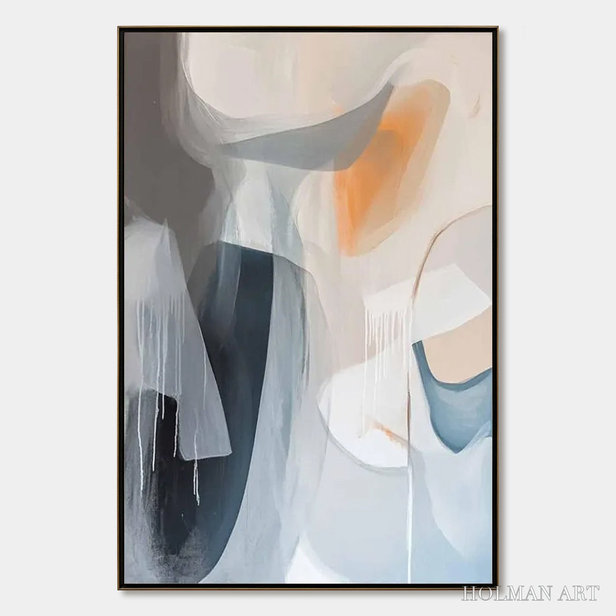 HOLMAN ART Abstract Flow – Modern Minimalist Abstract Oil Painting - image 1