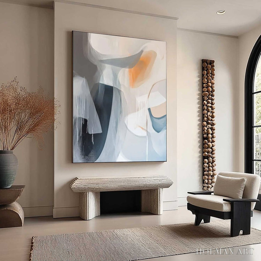 HOLMAN ART Abstract Flow – Modern Minimalist Abstract Oil Painting - image 4