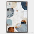 HOLMAN ART Serene Shapes – Textured Abstract Minimalist Oil Painting - image 1