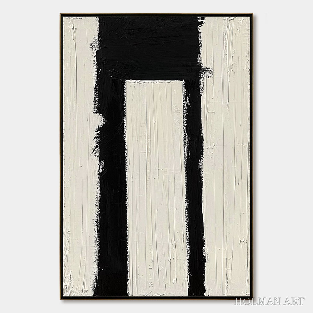 HOLMAN ART Gateway – Textured Minimalist Abstract Oil Painting - image 1