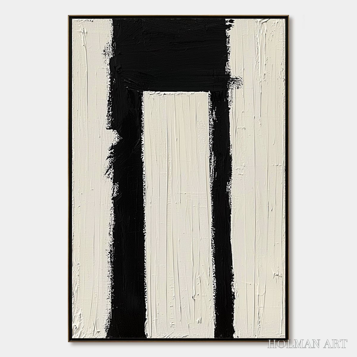 HOLMAN ART Gateway – Textured Minimalist Abstract Oil Painting - image 1