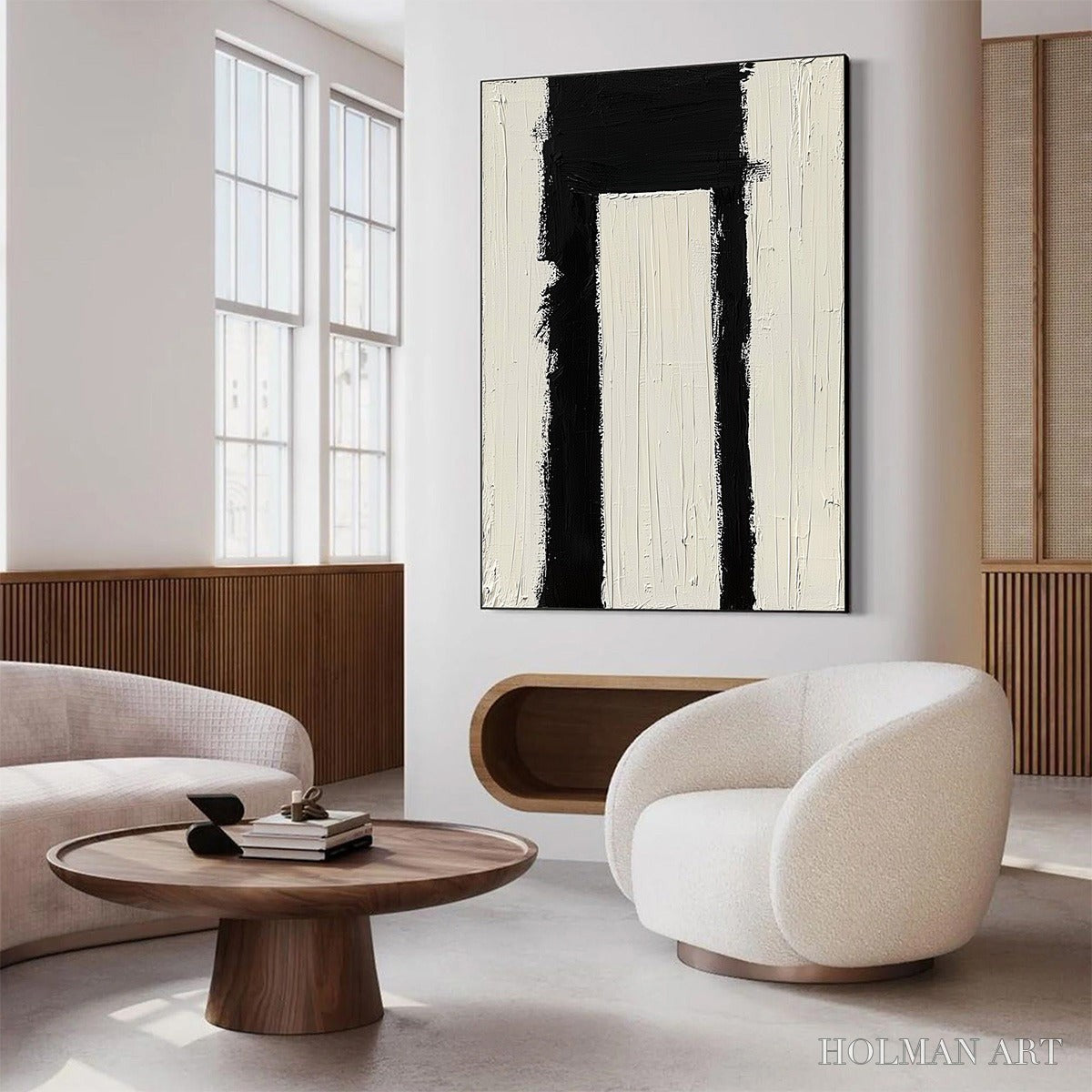 HOLMAN ART Gateway – Textured Minimalist Abstract Oil Painting - image 5