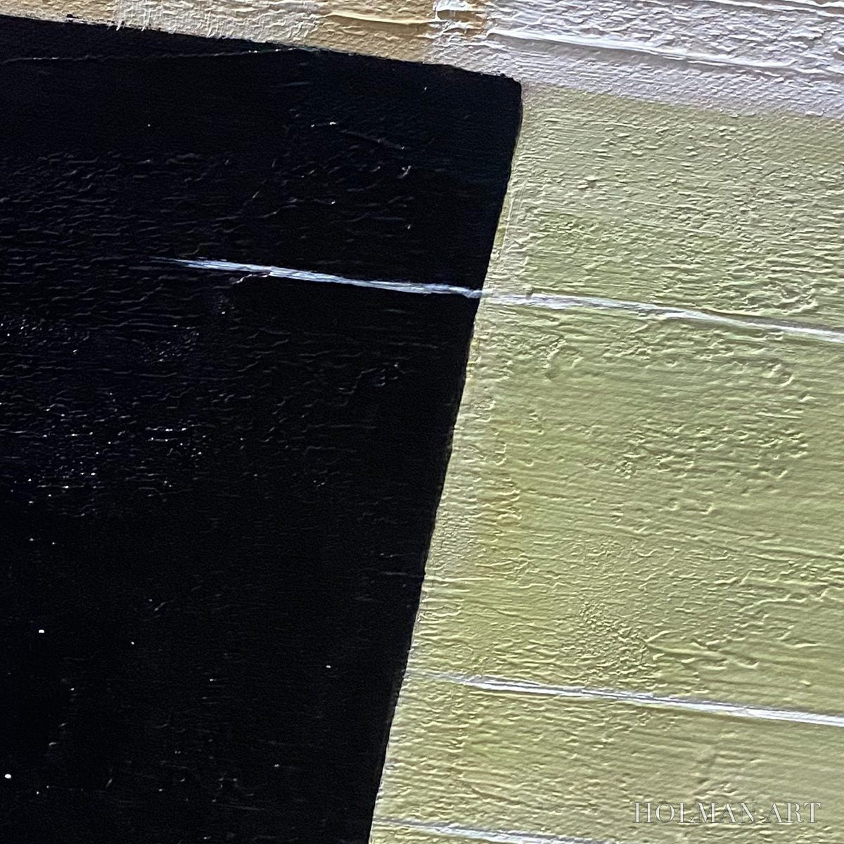 HOLMAN ART Structured Forms – Minimalist Abstract Block Oil Painting - image 3