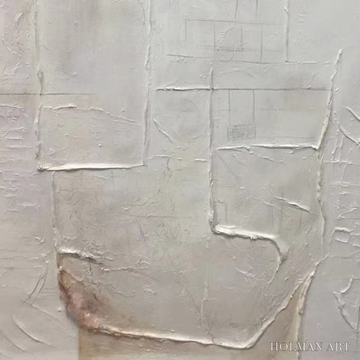 HOLMAN ART Deconstructed Plans – Textured Minimalist Architectural Abstract Painting - image 6