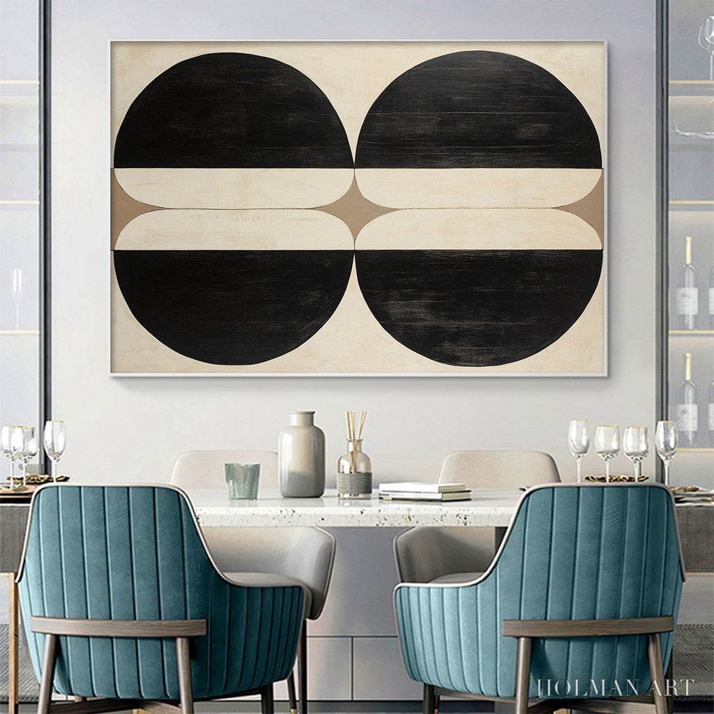 HOLMAN ART Symmetry – Minimalist Geometric Abstract Oil Painting - image 4