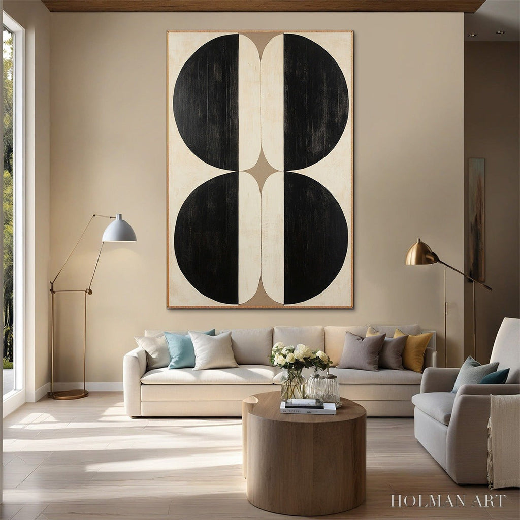 HOLMAN ART Symmetry – Minimalist Geometric Abstract Oil Painting - image 5