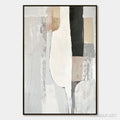 HOLMAN ART Structured Calm – Textured Minimalist Abstract Oil Painting - image 1