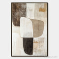HOLMAN ART Earthen Forms – Textured Minimalist Abstract Oil Painting - image 1