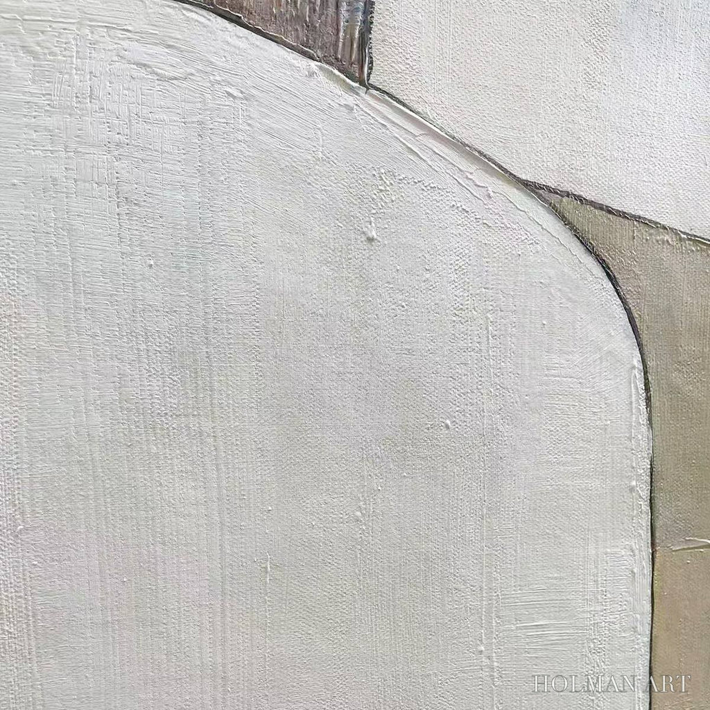 HOLMAN ART Earthen Forms – Textured Minimalist Abstract Oil Painting - image 3