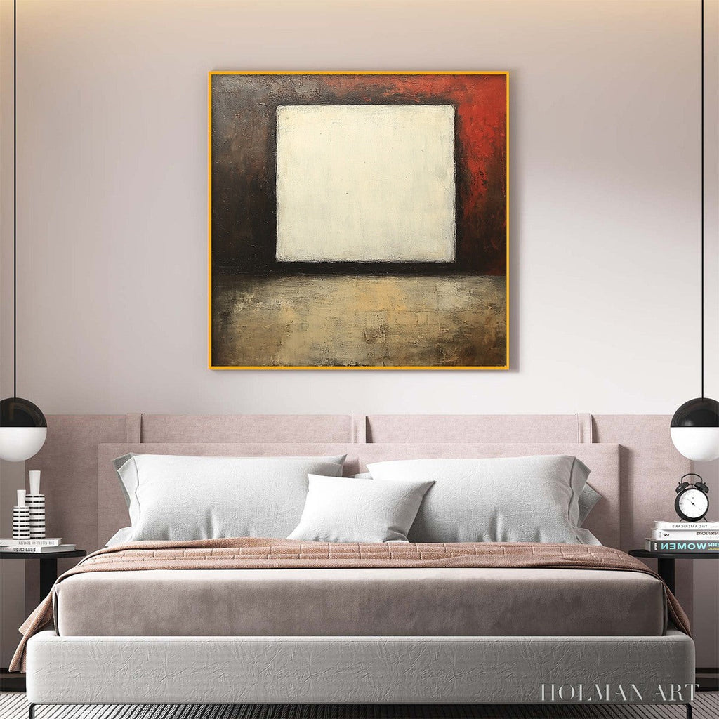 HOLMAN ART Void – Minimalist Abstract Oil Painting with White Square - image 4