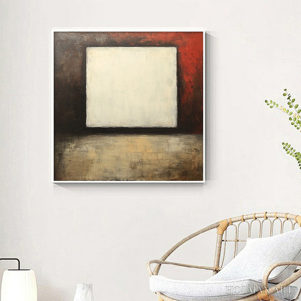 HOLMAN ART Void – Minimalist Abstract Oil Painting with White Square - image 5