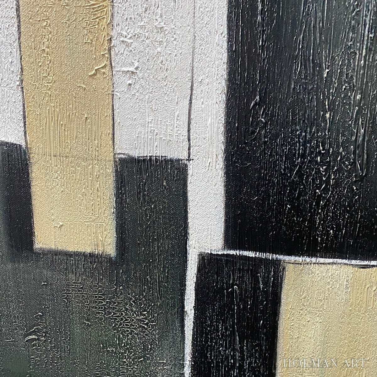 HOLMAN ART Contrast – Abstract Geometric Oil Painting - image 3