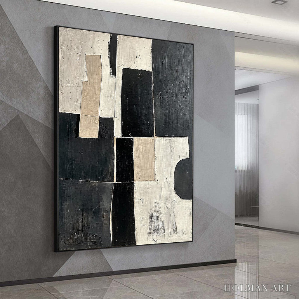 HOLMAN ART Contrast – Abstract Geometric Oil Painting - image 4