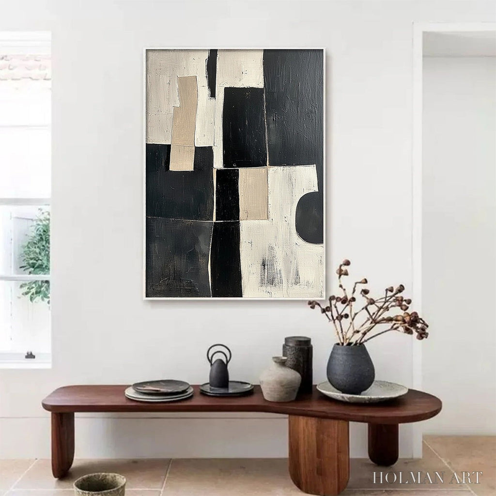 HOLMAN ART Contrast – Abstract Geometric Oil Painting - image 5