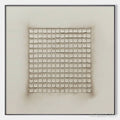 HOLMAN ART Ordered Chaos – Textured Minimalist Grid Oil Painting - image 1