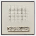 HOLMAN ART Order & Texture – Minimalist Beige Abstract Acrylic Painting - image 1