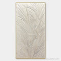 HOLMAN ART Whispered Winds – Textured Minimalist Oil Painting in Off-White - image 1