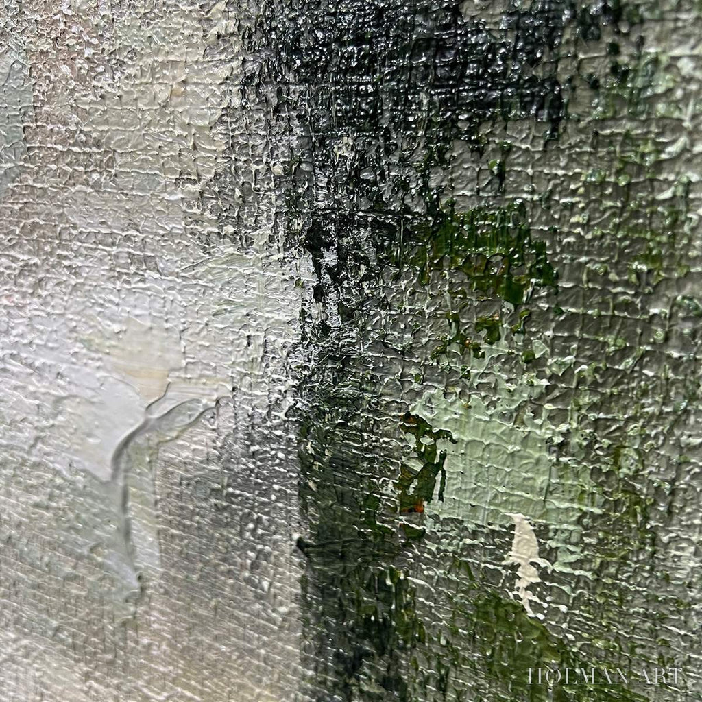HOLMAN ART Serene Simplicity – Textured Minimalist Abstract Oil Painting - image 3